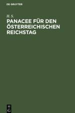 Panacee für den österreichischen Reichstag af H. S.