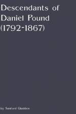 Descendants of Daniel Pound (1792-1867) af Sanford Gladden