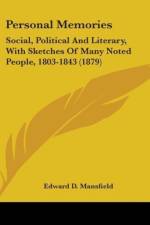 Personal Memories af Edward D. Mansfield