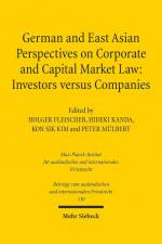 German and East Asian Perspectives on Corporate and Capital af Holger Fleischer
