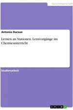 Lernen an Stationen. Lernvorgänge im Chemieunterricht af Antonia Dursun