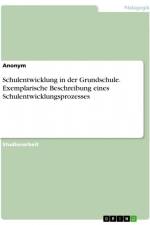 Schulentwicklung in der Grundschule. Exemplarische Beschreibung eines Schulentwicklungsprozesses af Anonym
