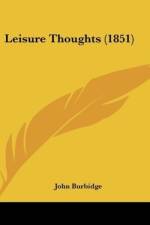 Leisure Thoughts (1851) af John Burbidge