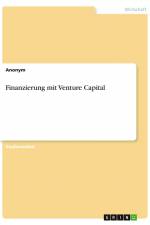 Finanzierung mit Venture Capital af Anonym