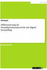 Differenzierung im Fremdsprachenunterricht mit Digital Storytelling af Anonym
