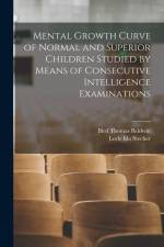 Mental Growth Curve of Normal and Superior Children Studied by Means of Consecutive Intelligence Examinations af Bird Thomas Baldwin