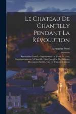 Le Chateau De Chantilly Pendant La Révolution: Arrestations Dans Le Département De L'oise En 1793, Emprisonnements À Chantilly, Liste Complète Des Dét af Alexandre Sorel
