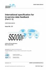 S5000F, International specification for in-service data feedback, Issue 3.0 (Part 2/2) af Asd