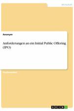 Anforderungen an ein Initial Public Offering (IPO) af Anonym