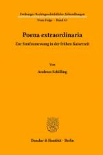 Poena extraordinaria. af Andreas Schilling