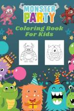 Monster Party Coloring Book For Kids