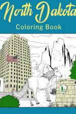 North Dakota Coloring Book af Paperland