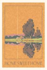 Vintage Journal Home Sweet Home, Trees by Lake