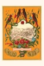 Vintage Journal Birds Perched Around Factory Scene