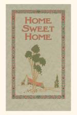 Vintage Journal Home Sweet Home, House and Trees