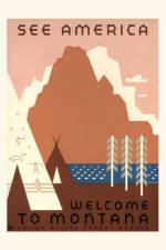 Vintage Journal See America, Montana Travel Poster