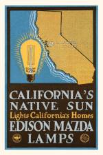 Vintage Journal Advertisement for Mazda Lamps