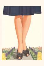 Vintage Journal Legs of Giantess in Garden