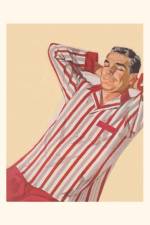 Vintage Journal Sleeping Man in Pajamas