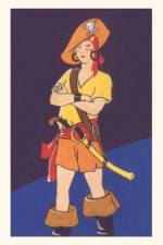 Vintage Journal Woman Pirate
