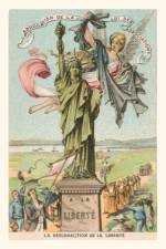 Vintage Journal French View of the Statue of Liberty