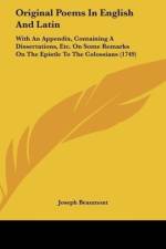 Original Poems In English And Latin af Joseph Beaumont