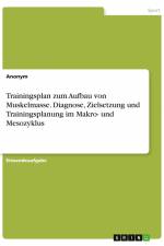 Trainingsplan zum Aufbau von Muskelmasse. Diagnose, Zielsetzung und Trainingsplanung im Makro- und Mesozyklus af Anonym