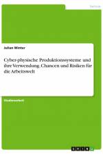 Cyber-physische Produktionssysteme und ihre Verwendung. Chancen und Risiken für die Arbeitswelt af Julian Winter