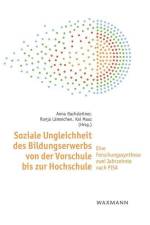 Soziale Ungleichheit des Bildungserwerbs von der Vorschule bis zur Hochschule af Anna Bachsleitner