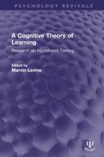 A Cognitive Theory of Learning af Marvin Levine