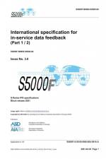 S5000F, International specification for in-service data feedback, Issue 3.0 (Part 1/2) af Asd