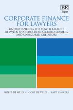 Corporate Finance for Lawyers af Rolef de Weijs