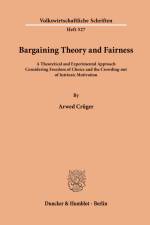 Bargaining Theory and Fairness. af Arwed Crüger