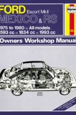 Ford Escort Mk II Mexico, RS 1800 & RS 2000 (75 - 80) Haynes Repair Manual af Haynes Publishing