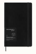 Moleskine Smart Notebook, Large, Plain, Sapphire Blue, Soft Cover (5 x 8.25)