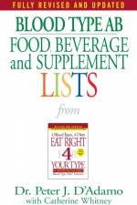 Blood Type AB Food, Beverage and Supplement Lists af Peter J D'Adamo
