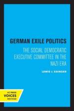 Edinger, L: German Exile Politics af Lewis J. Edinger