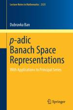 p-adic Banach Space Representations af Dubravka Ban
