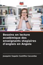 Besoins en lecture académique des enseignants stagiaires d'anglais en Angola af Joaquim Sapalo Castilho Cacumba