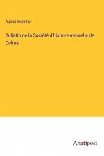 Bulletin de la Société d'histoire naturelle de Colma af Auteur Inconnu