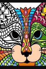 Cats with Mandalas - Adult Coloring Book