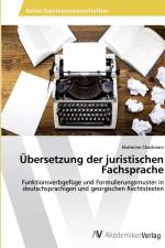 Übersetzung der juristischen Fachsprache af Ekaterine Charkviani