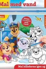Mal med vand - Paw Patrol (bog med pensel - farvelæg igen og igen)