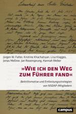 »Wie ich den Weg zum Führer fand« af Jurgen W. Falter
