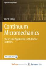 Continuum Micromechanics af Jiang Dazhi Jiang