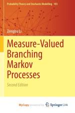 Measure-Valued Branching Markov Processes af Li Zenghu Li