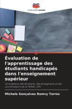 Évaluation de l'apprentissage des étudiants handicapés dans l'enseignement supérieur af Michele Gonçalves Romcy Torres