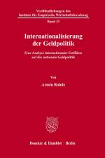 Internationalisierung der Geldpolitik. af Armin Rohde