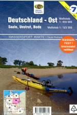 Wassersport-Wanderkarte / Deutschland Ost für Kanu- und Rudersport af Erhard Jübermann