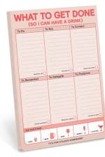 Knock Knock What to Get Done So I Can Have a Drink Pad (Pastel Version)
